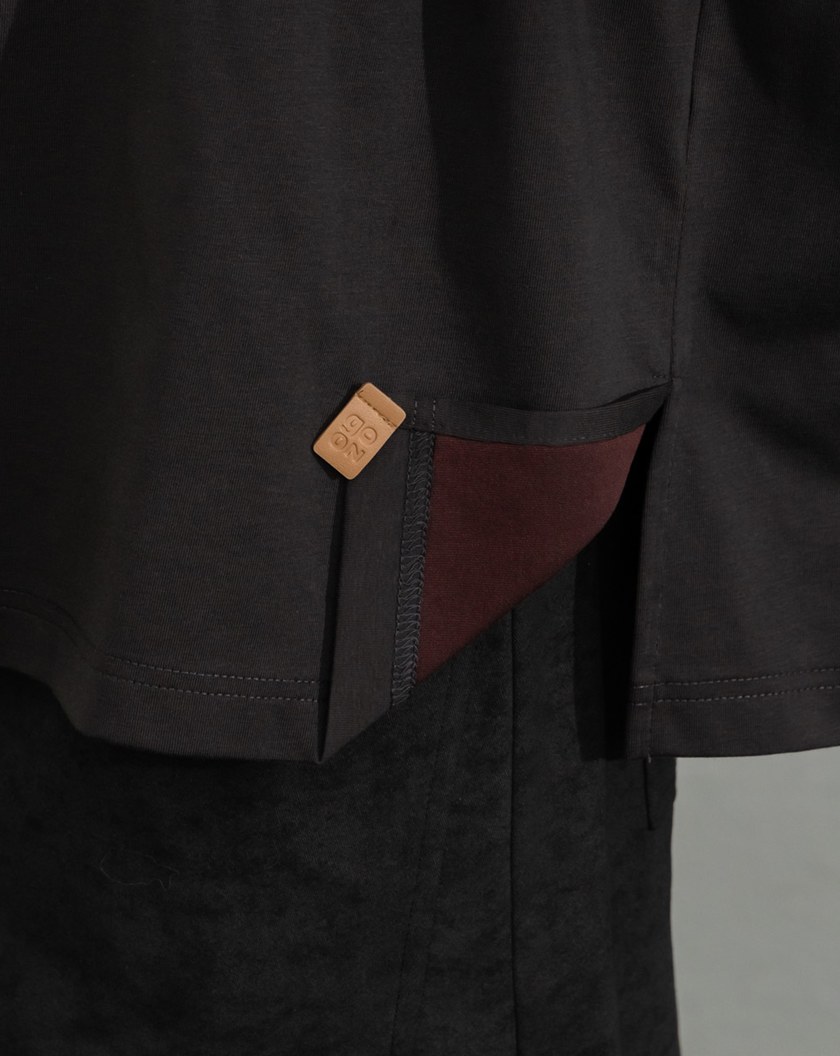 金魚slow motion反褶造型涼感T恤(兩色)