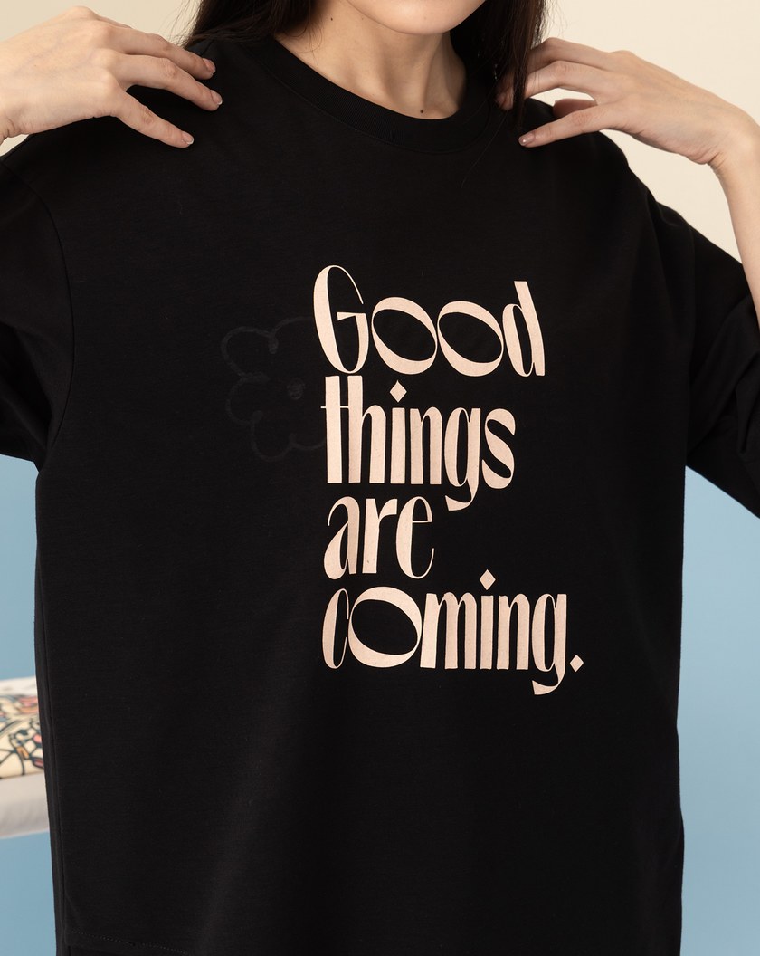 全能防禦Pro+ 好事來了雙層印花T恤(兩色)