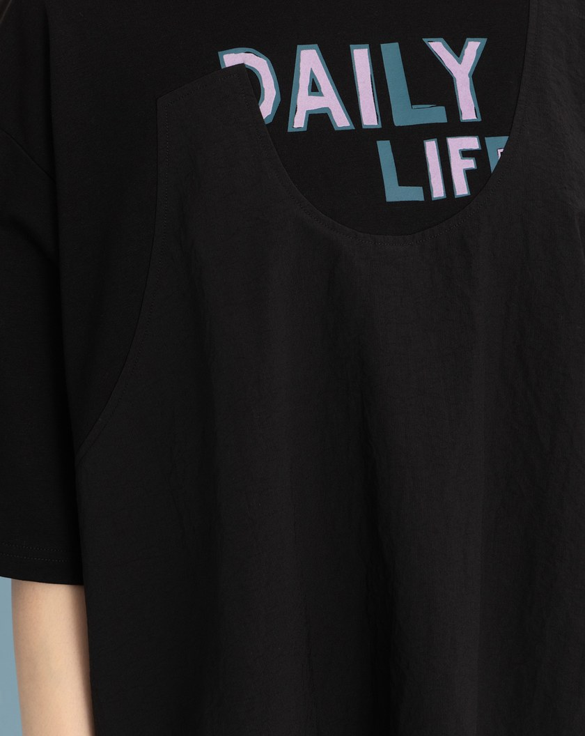 全能防禦Pro+ 異材質拼接傘狀T恤(兩色)