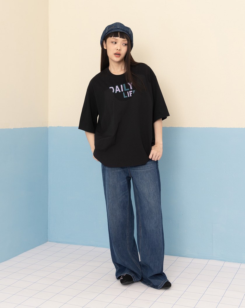 全能防禦Pro+ 異材質拼接傘狀T恤(兩色)