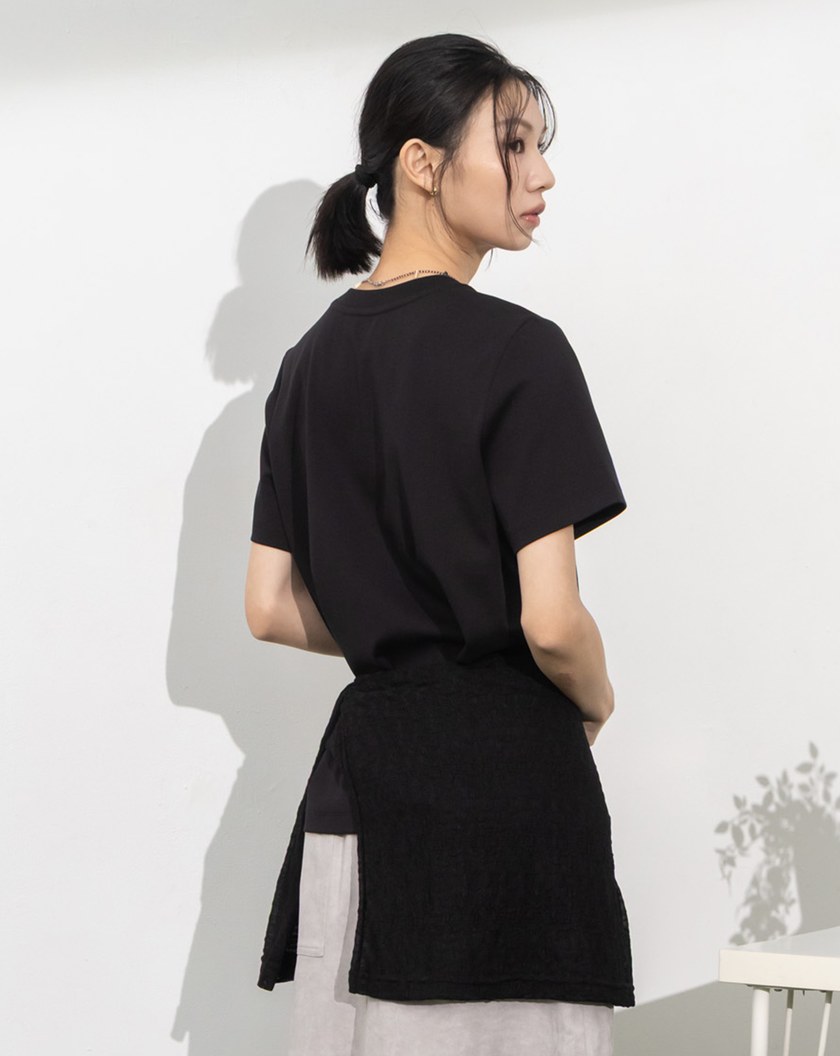 起司蛋糕小屋相片印花合肩T恤(兩色)