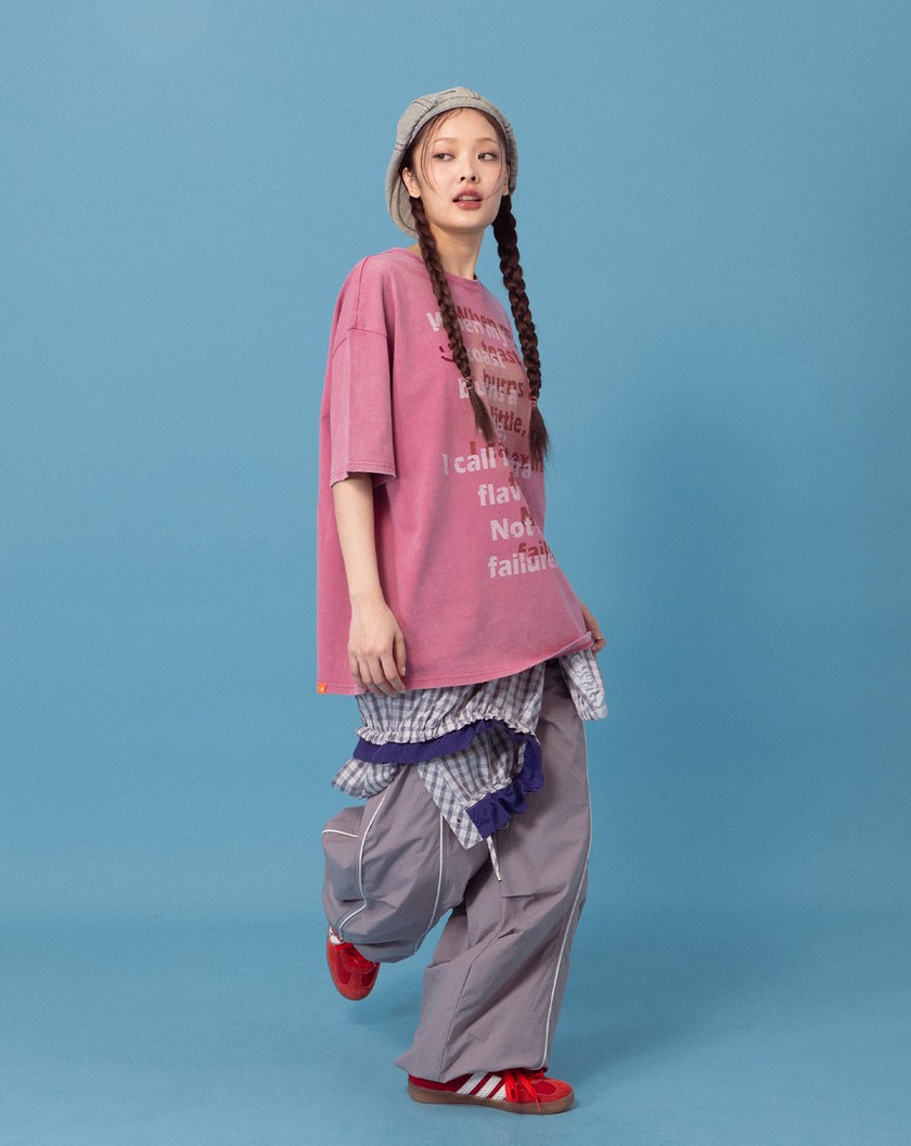 A｜烤吐司趣味噴印寬鬆T恤(兩色)