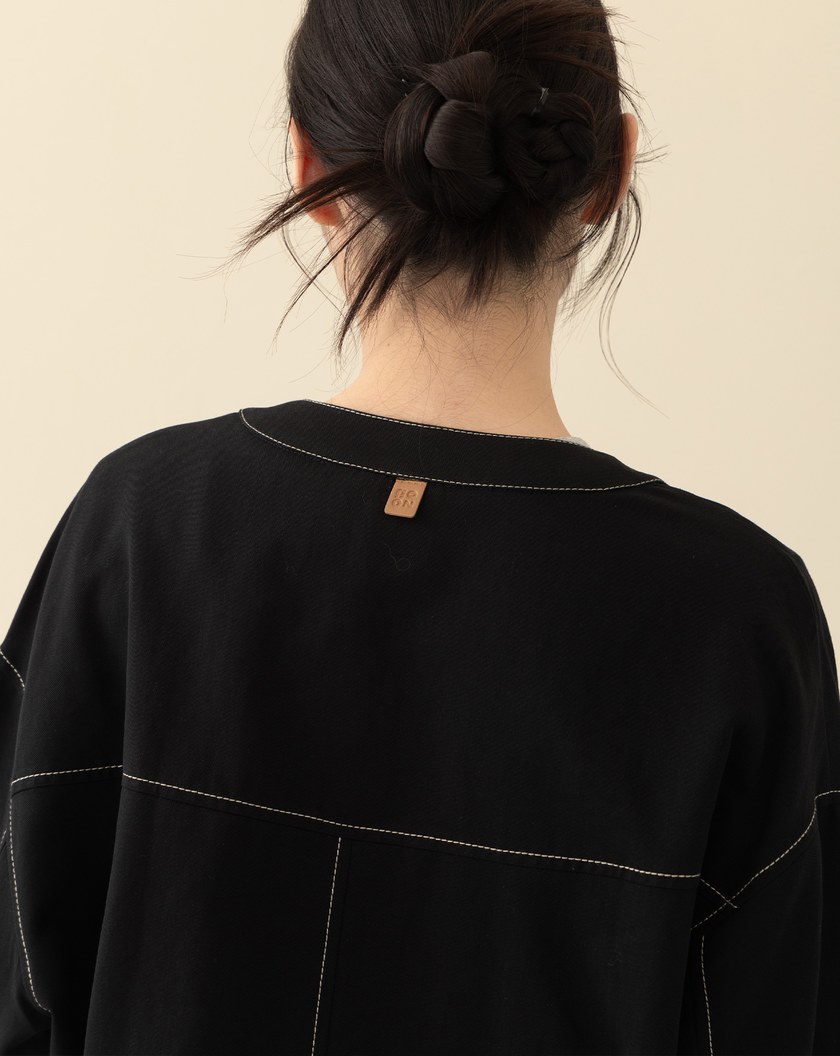 天絲造型褶子口袋外套(兩色)