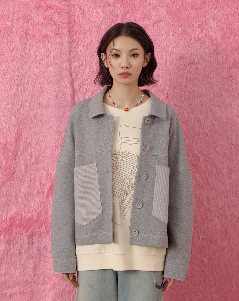 ➤造型大口袋空氣棉工裝外套(兩色)