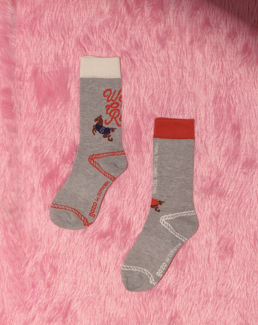 【新年限定】馬上起飛開運配色長襪(兩色)