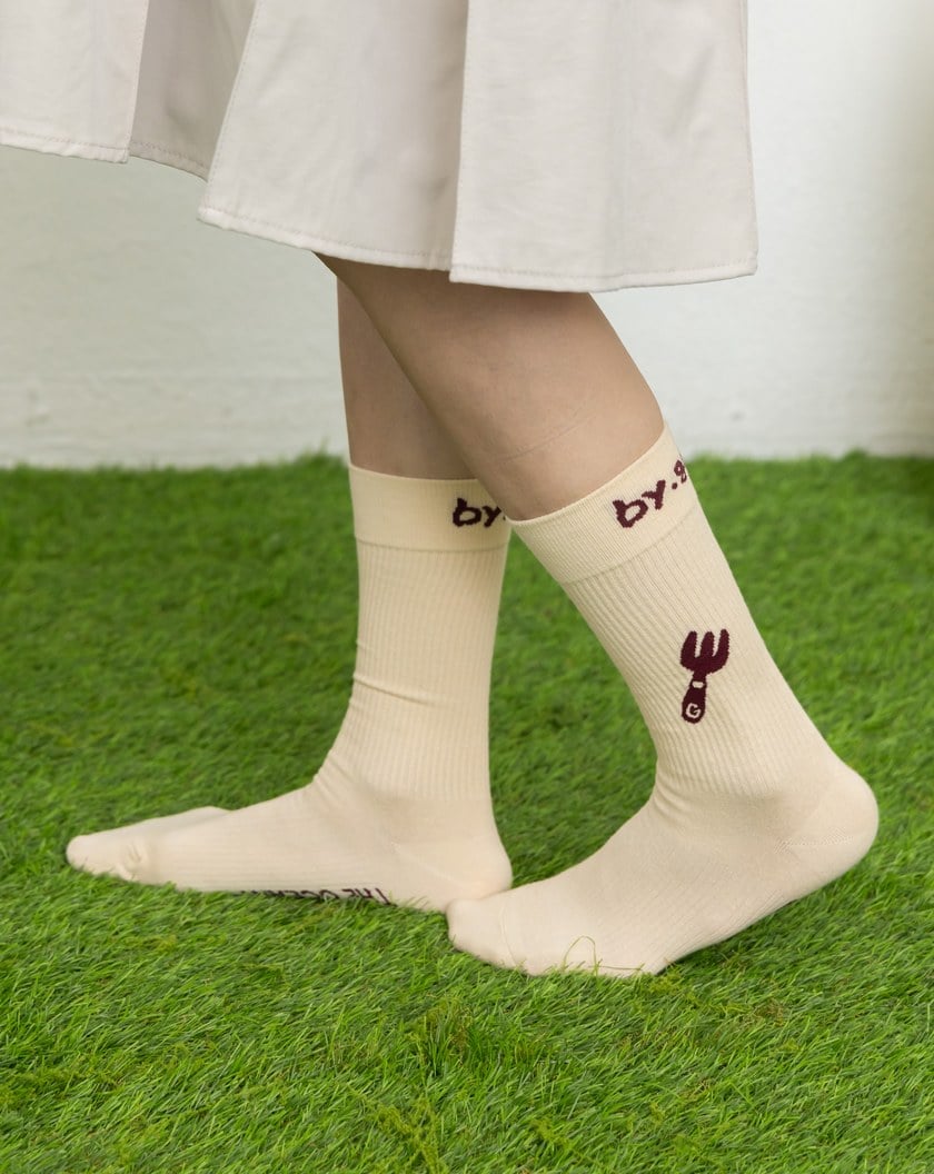 海洋之中趣味不對稱長襪(兩色)