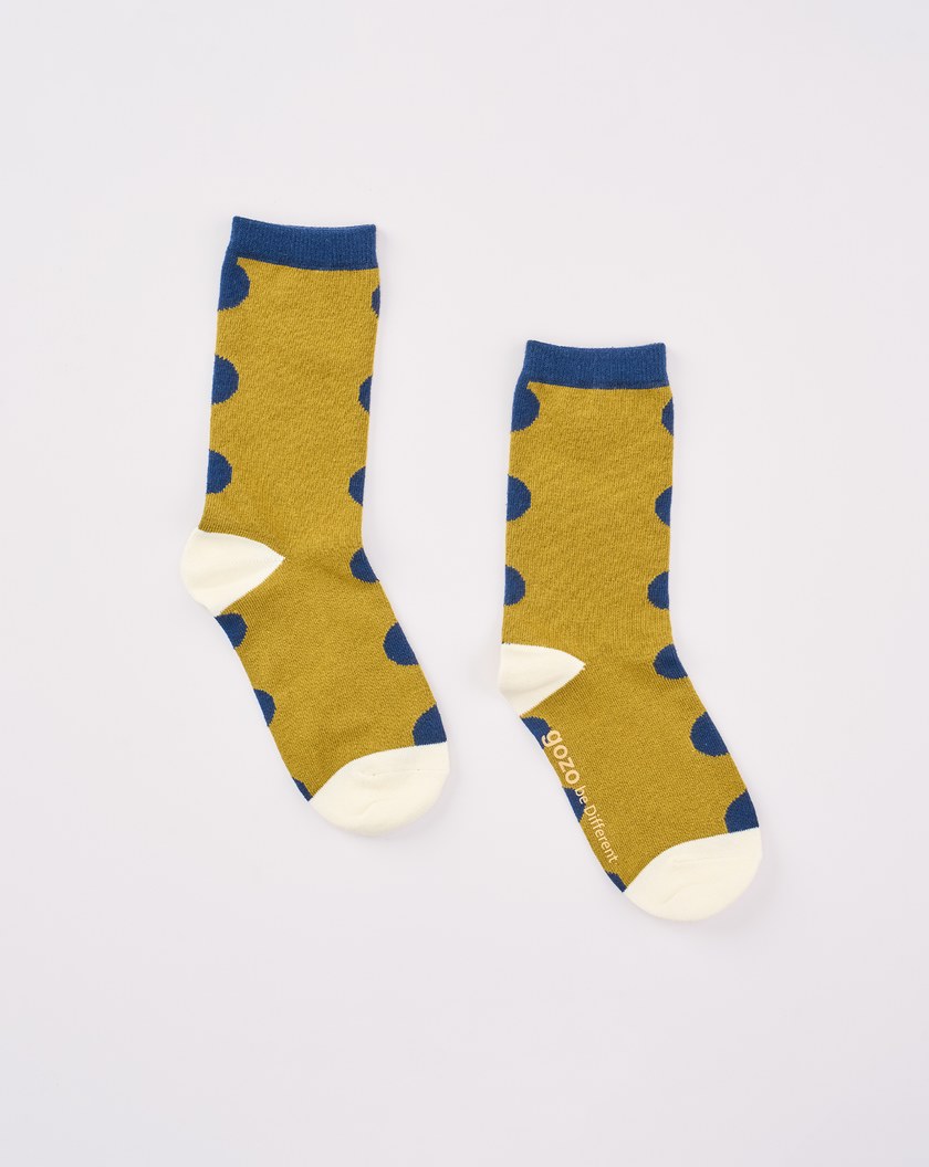 點點雙面拼色長襪(兩色)