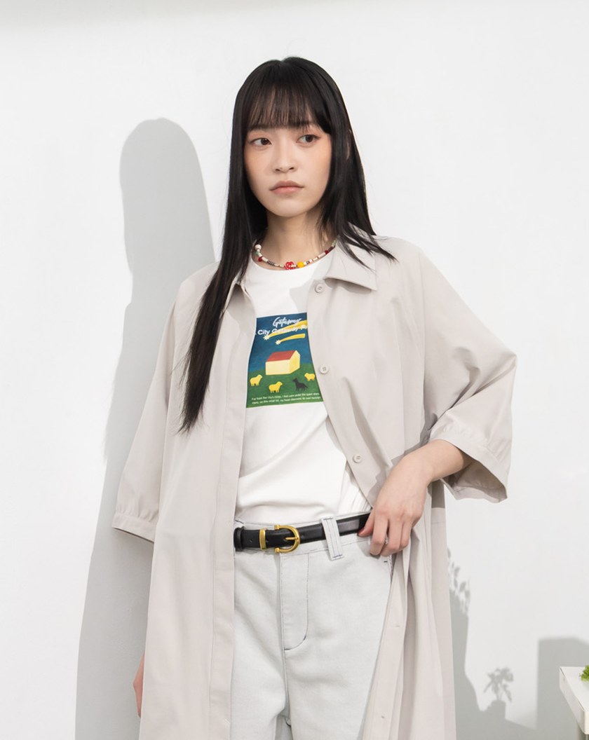 gozo壓印馬蹄扣皮帶(三色)