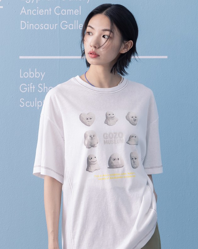 Ada石膏像竹節棉擴型T恤(三色)