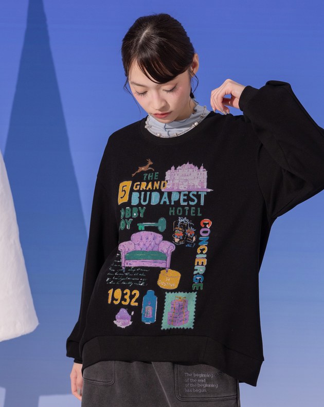 趣味水彩風印花大學T(兩色)