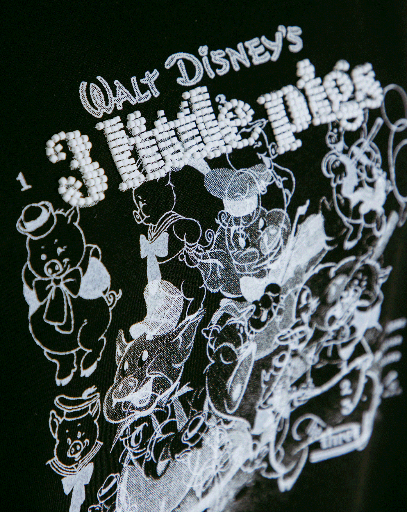 迪士尼系列 繪本風串珠繡花涼感T恤(兩色)