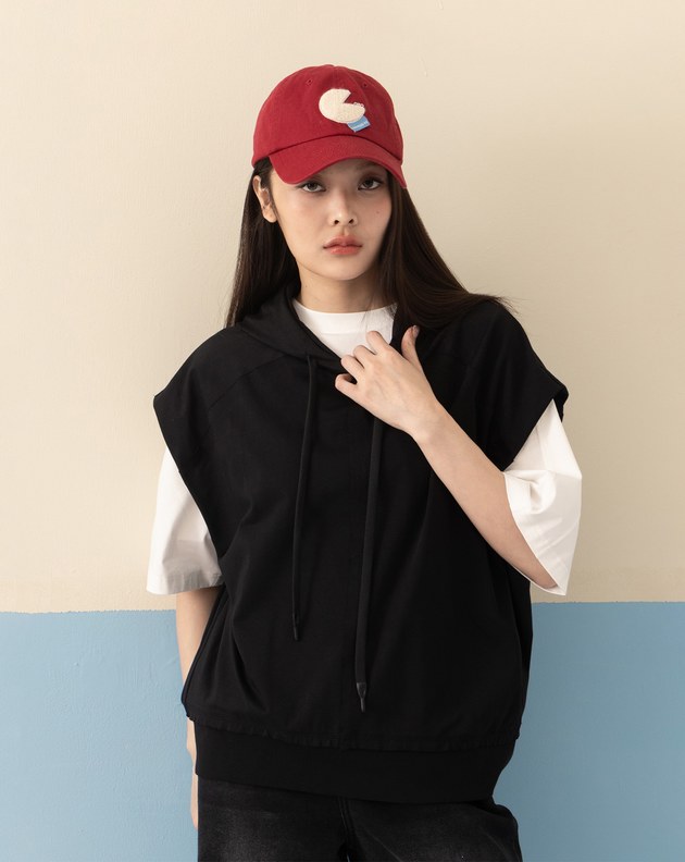 全能防禦Pro+ 側邊抓褶落肩帽T(兩色)