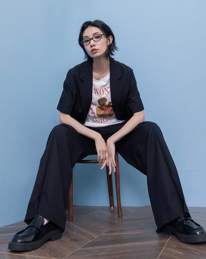 A｜舒適麻感短袖西裝外套(兩色)