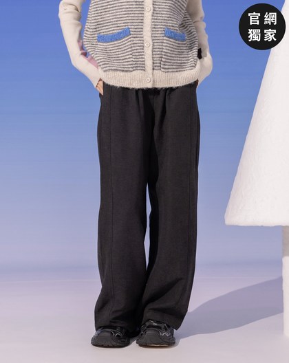 ➤洗色垂墜感鬆緊長褲(兩色)