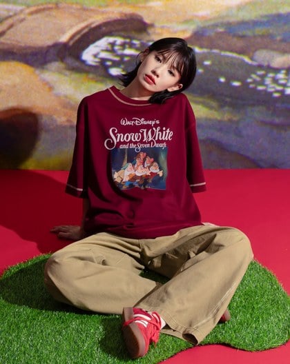 迪士尼系列 Heigh-Ho小矮人抗菌寬鬆T恤