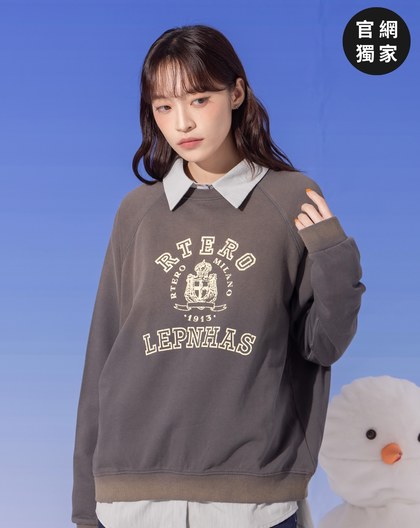 ➤復古水洗印花大學T(三色)