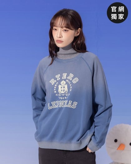 ➤復古水洗印花大學T(三色)