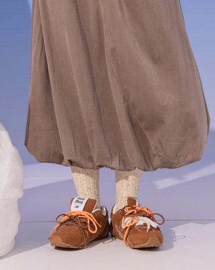 彩色粗針織長襪