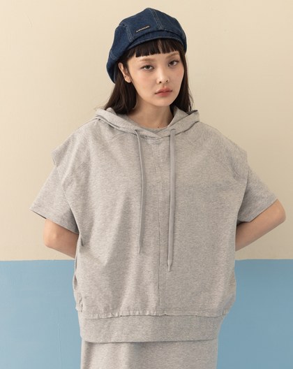 全能防禦Pro+ 側邊抓褶落肩帽T(兩色)