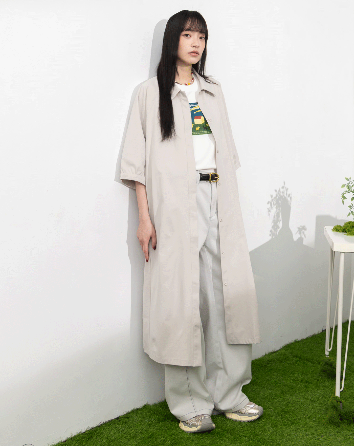 抗皺後腰抽繩造型洋裝(兩色)