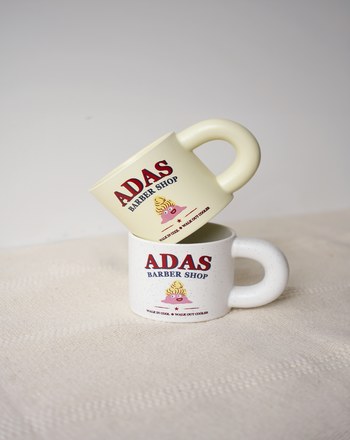 Ada理髮店陶瓷胖胖杯(兩色)