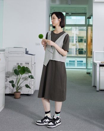背心兩件式造型洋裝