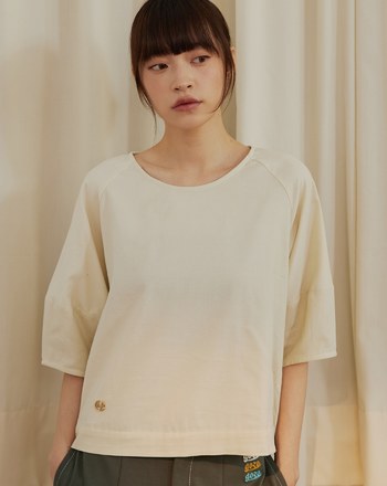 泡芙造型袖條絨純棉上衣(兩色)