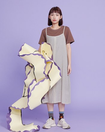 涼感天絲透膚兩件式細肩帶洋裝(兩色)