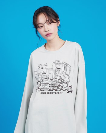 阿嬤的達人廚房開岔長袖T恤(兩色)