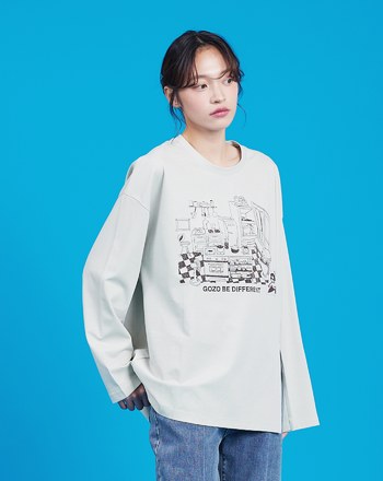 阿嬤的達人廚房開岔長袖T恤(兩色)