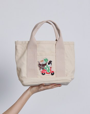 gozox故宮博物院 酸菜白肉鍋萬用手提袋(米色)