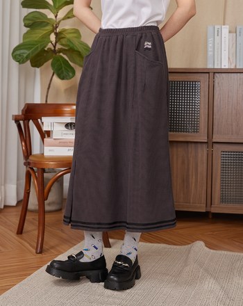 gozo三次方華夫格學院風圓裙(兩色)