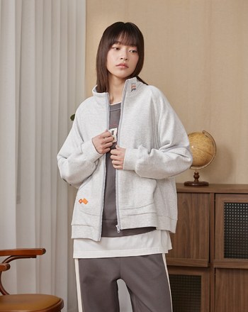 gozo三次方配色邊立領運動外套(兩色)