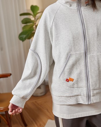 gozo三次方配色邊立領運動外套(兩色)