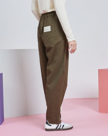 太空行星軌跡剪接打褶直筒褲(兩色)