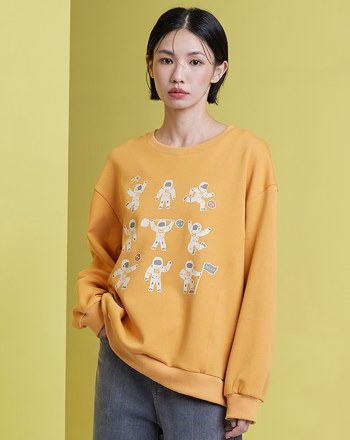 太空運動會印花大學T(兩色)