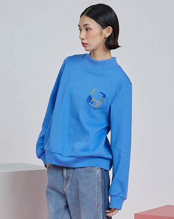 太空Ada遊戲片高領大學T(兩色)