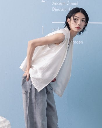涼感天絲外搭西裝背心(兩色)