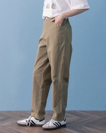 顯瘦拼接水洗純棉男友褲(兩色)