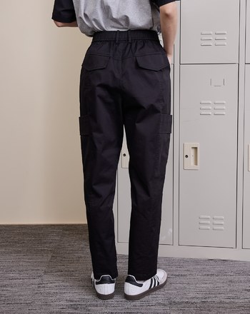 顯瘦剪接工裝男友褲(兩色)