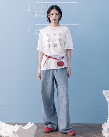 Ada石膏像竹節棉擴型T恤(三色)