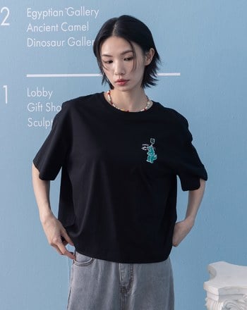 博物館夾娃娃機短版涼感T恤(兩色)