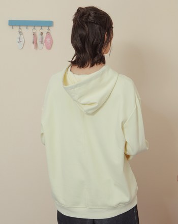 配色帽繩指紋印花帽T(兩色)