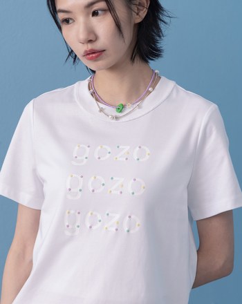 立體泡泡品牌LOGO印花T恤(兩色)