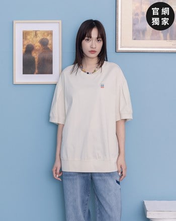 ➤gozo三次方繡花澎袖涼感T恤(三色)