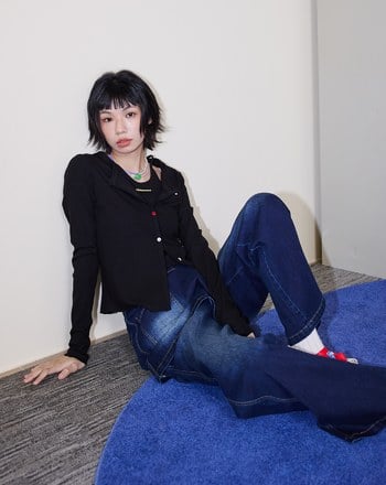 A｜造型鈕扣開襟彈性合身外套(兩色)
