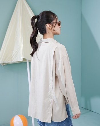 ➤涼感天絲音樂撥放器遮陽襯衫(兩色)