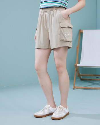 ➤音樂撥放器水洗涼感工裝短褲(兩色)