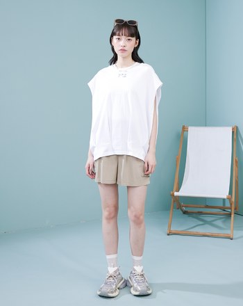 ➤音樂撥放器水洗涼感工裝短褲(兩色)