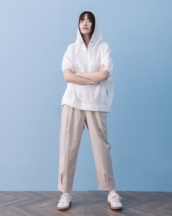 ➤修身打褶純棉直筒褲(兩色)